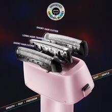 Panasonic ES-RM31 男用充電式電動刮鬍刀，3 刀片箔片式刮鬍刀，Type-C 充電，浮動式刀頭，乾濕兩用 - 黑色 - 查看 4
