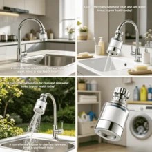 Faucet Water Purifier Home Filter Tap Water Purification Filter Universal Pressurized Anti-Splash Shower Head Spout - Multicolor - View 3