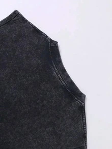 2026 New Summer Men's Sleeveless T-Shirt 230g Washed, Guardian's Wild Power Pattern-Printed Vest, Men's Washed Vintage Tank Top, Washed Cotton Fabric, - 棕色 - 查看 2