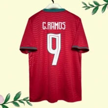 26-27 Season Portuguese National Team Home Red Jersey, Fan Version With Numbers 3 / 7 / 8 / 9 / 10 / 17 / 18 / 20 / 21 / 23 Printed, Breathable Sports Short Sleeves - 26-27 葡萄牙 主 球員 - NO. 7 - 查看 4