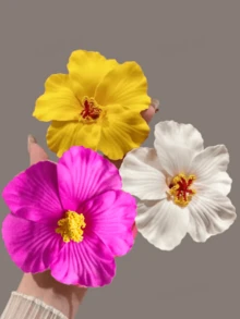3pcs - Hawaiian Flower Hair Clips, Plumeria Foam Hair Clips, Hawaiian Tropical Party Decor, Beach Pool Resort Outfit, Hawaiian Party Supplies, Bridal Wedding, Hair Accessories, Claw Clips, Hair Clips, Hair Claws, School Supplies, Hair Decorations, Hair Slide, Hair Barrettes, Hairpin,Travel,Birthday - 3pcs Multicolor - View 9