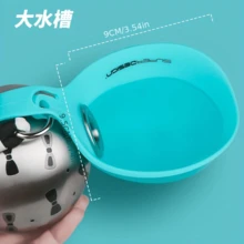 285ml Large Capacity Pet Water Bottle With Leak-Proof Travel Cup And Foldable Bowl, Spill-Proof Lid, Portable Design, Suitable For Cats And Dogs, Essential For Outdoor Adventures, Available In Pink/Blue, Multiple Patterns Or Solid Colors - Multicolor - View 7