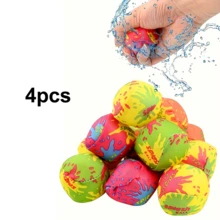 1/4/8pcs Practical Vibrant Multicolor Splash Reusable Water Balloons Fabric Splash Balls Water Bombs Soft Absorbent Cloth For Swimming Pool Party Beach Game Backyard Water Fight Summer Outdoor Sports Toy - Multicolor - View 10