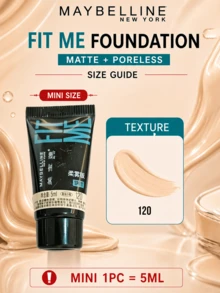 Maybelline 美寶琳 Soft Matte 防曬粉底液 #120，5/30ml，長效滋養，3合1，輕盈無感，霧面完美妝效，適合油性肌膚 - 柔霧版120 - 查看 14