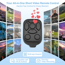 Multifunctional Phone Remote Control, Wireless Page Turning Controller, Portable Camera Shutter, Compatible With Tablet, Android, Rechargeable, 30mAh - Multicolor J6 - View 4