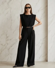 Women Two-Piece Outfits - Black - View 1