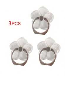Bộ 3 giá đỡ điện thoại hình nhẫn kim cương bạc, giá đỡ tròn bằng thép trắng dạng kẹp, giá đỡ vòng trong suốt bằng acrylic pha lê xoay 360° phù hợp với mọi loại điện thoại và ốp lưng. - Nhiều màu - Xem 16