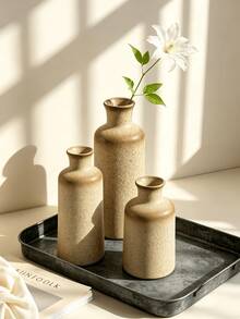 極簡主義陶瓷花瓶、復古斑點陶瓷花瓶、波希米亞風格家居裝飾，適合客廳桌面中心裝飾 - 多款1 - 查看 2