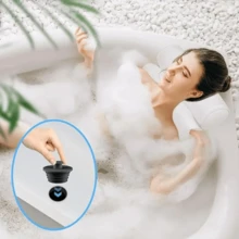 1 Stück Silikon Anti-Verstopfungs Universal Ablaufstöpsel, geeignet für Küchenspüle, Badewanne, Badezimmer Abfluss, Badewannen Ersatzteile, auslaufsicher, einfache Installation, ohne Werkzeuge erforderlich - Silikon-Badewannenstopfen - Übersicht 6