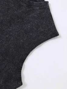 2026 New Summer Men's Sleeveless T-Shirt 230g Washed, Guardian's Wild Power Pattern-Printed Vest, Men's Washed Vintage Tank Top, Washed Cotton Fabric, - 棕色 - 查看 5