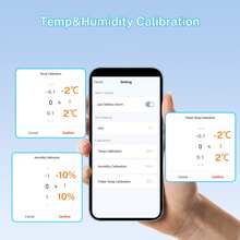 Medidor inteligente de temperatura y humedad WiFi con sensor de sonda externa, compatible con control remoto de APP de hogar inteligente, compatible con Tuya SmartLife, Alexa - Ver 11