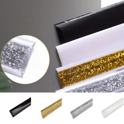1 miếng 6m/236.22inch Dán tự dính trang trí đường viền góc tường bếp bếp lò | Dải niêm phong đường viền đẹp đường âm dương đa năng chống bụi chống thời tiết dùng cho nhà bếp