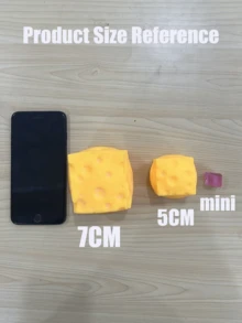 2026 New Cute Cheese Squeezing Toy, Novel Soft Cheese Squeezing Prop, Square Cheese Squeezing Toy, Slow Rebound Pressure Relief Toy, Large Soft Squeezable Cheese Block, Adult Prank Gift, Adult Stress Relief Sensory Toy, Adorable Back To School/Office/Classroom/Home Supplies - A - View 9