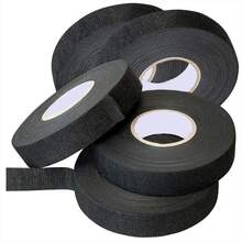 5 Rolle Kabelbaum Klebeband Gewebeband KFZ Textilband Isolierband 19mm 15M - B-schwarz - Übersicht 10