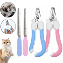 Cortaúñas/lima para mascotas, adecuado para perros y gatos, una herramienta profesional de aseo para mascotas con dispositivo de protección de para evitar un recorte excesivo, adecuado para mascotas de todos los tamaños. - A - Ver 1