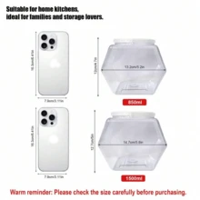 2/4/6pcs Hexagon Transparent Plastic Candy/Cookie Jars With Lids - Airtight Food Storage Containers For Kitchen Countertop, Pantry, Candy Buffet, Weddings, Christmas, Halloween, Easter, Thanksgiving - Space-Saving Design, Durable Containers - Clear - View 4