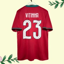 26-27 Season Portuguese National Team Home Red Jersey, Fan Version With Numbers 3 / 7 / 8 / 9 / 10 / 17 / 18 / 20 / 21 / 23 Printed, Breathable Sports Short Sleeves - 26-27 葡萄牙 主 球員 - NO. 7 - 查看 10