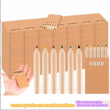 20 Boxen Mini-Buntstifte, tragbare kurze dicke vorangespitzte Holzstifte, geeignet für Kunstkreation, Handwerk, Schulbedarf, Zeichnen, Klassenzimmer, Kunstwerkzeuge, Ätzung, Partygeschenke, Weihnachtsdekoration, Weihnachtsgeschenke, Weihnachtsstrumpf-Füllungen, Spiele, K-Pop Musik, Weihnachtsschmuck - Verschiedenfarbig - Übersicht 3