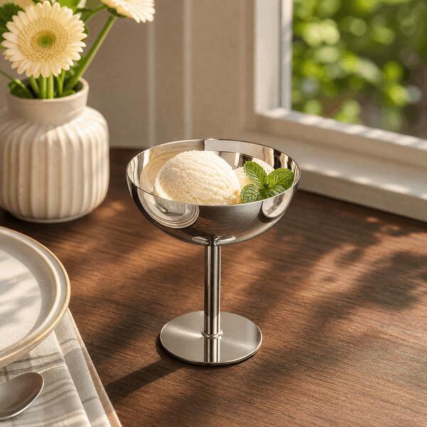 1 stuk hoge steel roestvrijstalen dessertbeker 304 140ml 180ml 250ml 440ml ijskom voor sundae mousse fruitsalade bar restaurant