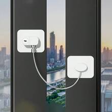 1pc Drawer Fridge Window Restrict Opener, No Drilling Adhesive Cabinet Catch, Multi-Purpose Press-Fit Latch, Comes With Key - C - View 6