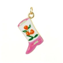 1pc Colorful Small Fish Pendant Boot Shape Suitable For Necklace Bracelet Anklet, Fits Vacation Daily Wear, Summer Versatile Accessory - Multicolor - View 5