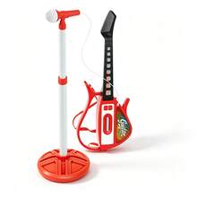 Kids Toy Guitar With Microphone - Interactive Singing & Playing Musical Set For Childs, LED Lights - Educational Early Learning Music Instrument, , Perfect Gift For Toddlers Ages 3+ - Multicolor - View 14