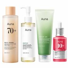 4-Step Glass Skin Beginner Set, Double Cleansing With Facial Serum, Glow Milky Toner, Oil Cleanser & Face Wash With Heartleaf, Daily Routine With Niacinamide, Korean Skincare Set - 放 - 查看 2