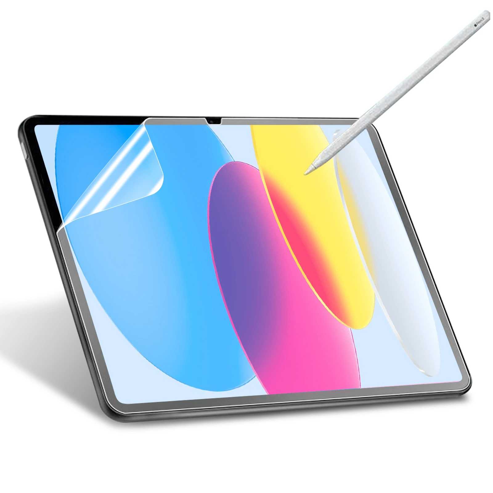 Paper Screen Protector Compatible With Samsung Galaxy Tab / 2024 / Pad Se / HONOR Pad / Surface Pro/Mi Pad , Matte Finish Film Compatible With HUAWEI MatePad Air , Write As Paper/High Sensitivity/Anti Glare, Compatible With Apple Pencil