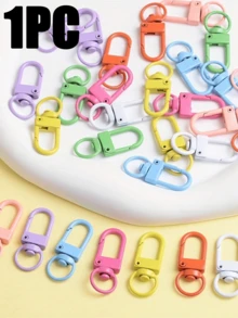 1/5/10/20/30 piezas Ganchos giratorios de aleación para llaveros, Mosquetones giratorios de aleación para llaveros - Anillos de llave con clip de resorte multifuncional, Adecuado para bolsos y accesorios - Multicolor - Ver 9
