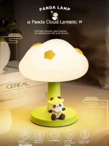 LED Cloud-Shaped Touch Night Light, Cute Silicone Cartoon Design Smart Desk Lamp, Suitable For Children's Room, With Touch Sensor And 3-Level Adjustable Brightness, For Boys And Girls, Perfect Gift - Cloud Ambient Light - View 3