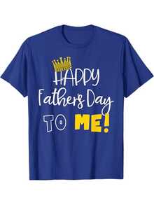 Camiseta Divertida para Papá con la Frase Feliz Día del Padre paraÍ para Hombre - Camiseta Casual de Manga Corta% Algodón con Eslógan Divertido, Cuello Redondo, Regalo Cómodo para Papá, Esposo o Figura Paterna - Transpirable, para Celebrar en Cualquier Época del Año - Azul - Ver 1