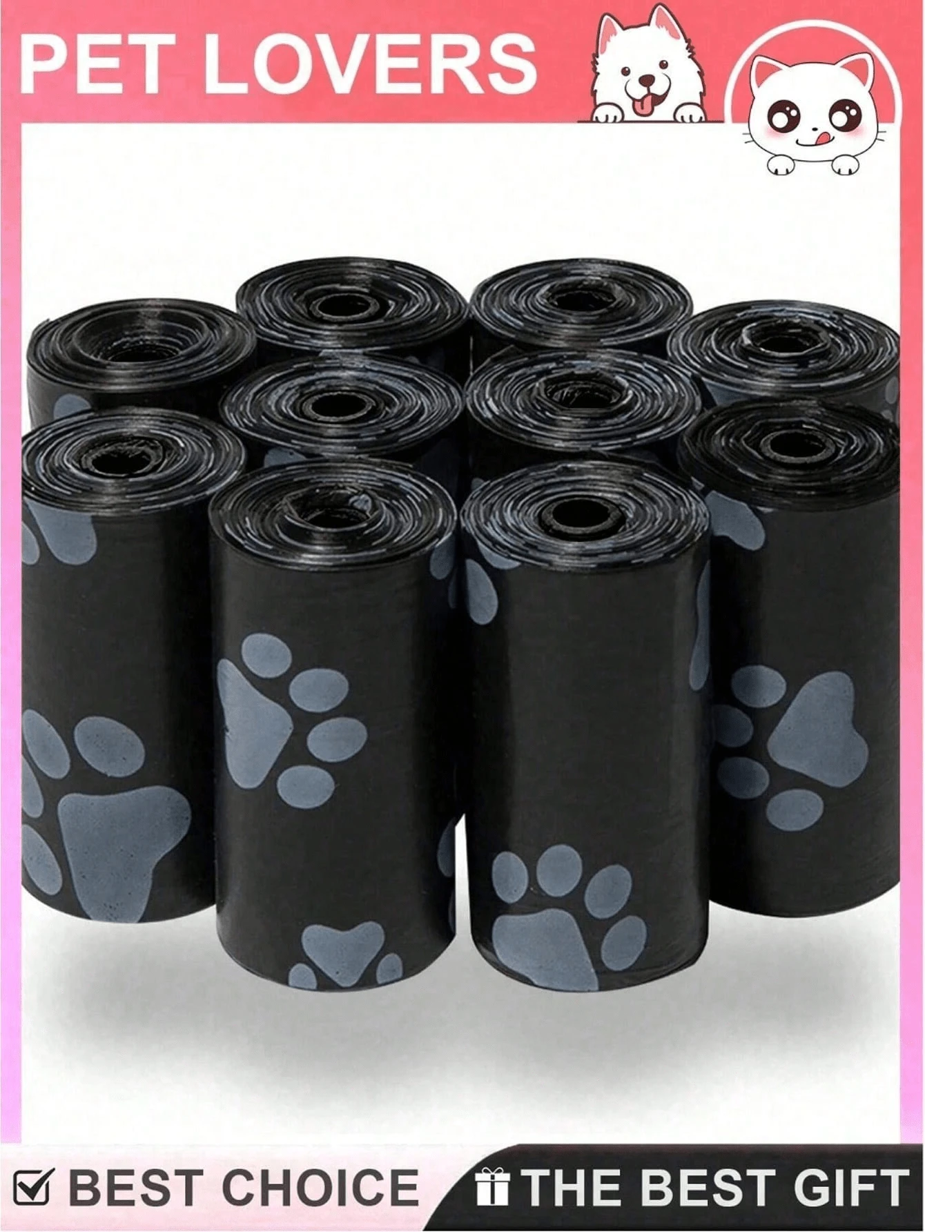 50pcs Dog Poop Bags, Thickened Pet Waste Bags, Leak-Proof Pet Trash Bags, Thickened Poop Bags, Multi-Purpose Cleaning Bags, Keep Dogs Happy, Outdoor Adventure Poop Bags, Home Decor, Party And Christmas Storage Bags