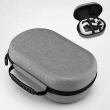 Hard Shell VR Headset Carrying Case Compatible With Met Quest 3S/3, Gray Fabric Texture Travel Storage Bag With Mesh Pocket, Elastic Secure Straps And Carry Handle For Headset, Controllers And Accessories, Case Only - View 2