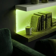 Tiras de luces LED RGB de 3‑100 pies, control remoto de 44 teclas, 6 modos DIY, brillo regulable, recortables, fáciles de instalar, luces decorativas de cambio de color para decoración de habitación, decoración de pared, decoración del hogar, fiesta, estantería - 3535RGB - Ver 7