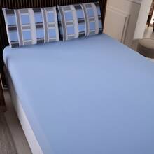 Single Bed Sheet Set, Printed, 100% Cotton Jersey Knit, With Elastic, 2 Pieces - 棋 - 查看 2