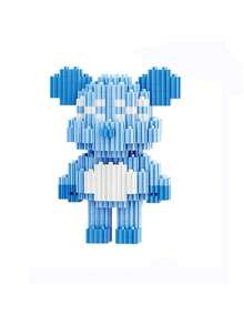 1pc Micro Bead Cute Bear Series Building Block Decor Gift, Adult Puzzle Toy For Stress Relief - Multicolor - View 7