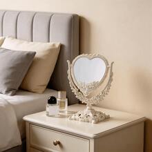 360° Rotatable Vintage Palace Style Vanity Mirror, Vertical Design Suitable For Bedroom And Dorm, Perfect For Glamorous Makeup Occasions - Multicolor - View 6