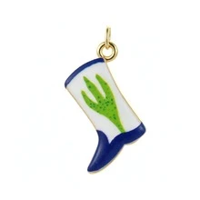 1pc Colorful Small Fish Pendant Boot Shape Suitable For Necklace Bracelet Anklet, Fits Vacation Daily Wear, Summer Versatile Accessory - Multicolor - View 7