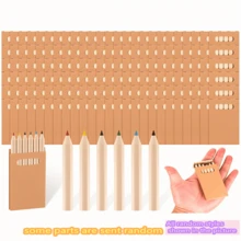 20 Boxen Mini-Buntstifte, tragbare kurze dicke vorangespitzte Holzstifte, geeignet für Kunstkreation, Handwerk, Schulbedarf, Zeichnen, Klassenzimmer, Kunstwerkzeuge, Ätzung, Partygeschenke, Weihnachtsdekoration, Weihnachtsgeschenke, Weihnachtsstrumpf-Füllungen, Spiele, K-Pop Musik, Weihnachtsschmuck - Verschiedenfarbig - Übersicht 8