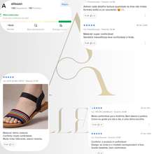 Flat Sandal With Elastic, Orthopedic, Beach, Vintage, Bohemian Style. - 焦糖蜂巢 - 查看 4