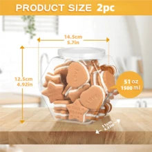 1/2/4入裝糖果分發器 六角形塑膠糖果與餅乾收納盒附蓋 透明大容量儲存罐 適用廚房檯面、儲藏室、婚禮、聖誕節、萬聖節、復活節、感恩節 省空間設計 - 無色 - 查看 18