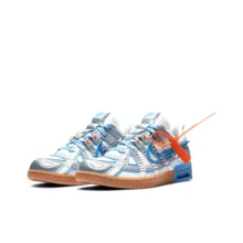 OFF-WHITE X Nike Rubber Dunk Air University Blue Collaboration:  Low-Top Sneakers, Unisex, Liquid Silver - CU6015-100 - View 3