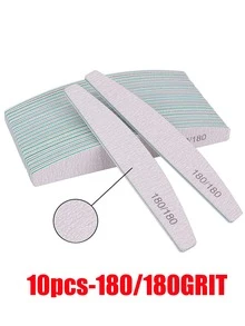 10/5/3/1件 80/100/150/180/240目雙面可重複使用指甲锉，適用於美甲、指甲護理用品、指甲工具、返校季、指甲護理、指甲工具 - 彩色 - 查看 19