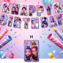 Stilvoller hängender Ziehfahnen-Banner, exquisite Szenendekorationen, Atmosphäre-Ornament für Festivalparty-Layout, vielseitiger Innen- und Außenbereich Verschönerungszubehör für Feier, Jahrestag und Feiertags-Ästhetik-Dekoration, Zufallsversand - Verschiedenfarbig - Übersicht 1