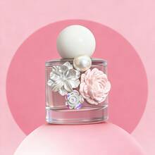 1pc Refillable Fine Mist Spray Bottle, Portable Reusable Glass Spray Bottle With Peony & Camellia + Pearl Design, Perfume Decanting Bottle, Cosmetic Replacement Bottle For Storing Perfume, Essential Oils, Liquid Cosmetics, Travel Essential, Holiday Gift - Multicolor - View 10