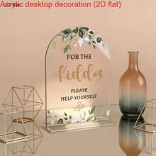 1pc Acrylic Arch-Shaped Children's Sign | Eucalyptus Greenery Wedding ...