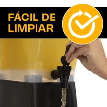 CALEDONIA 13L Plastic Beverage Dispenser With Tap For Restaurant Bar - View 3