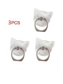 Bộ 3 giá đỡ điện thoại hình nhẫn kim cương bạc, giá đỡ tròn bằng thép trắng dạng kẹp, giá đỡ vòng trong suốt bằng acrylic pha lê xoay 360° phù hợp với mọi loại điện thoại và ốp lưng. - Nhiều màu - Xem 17