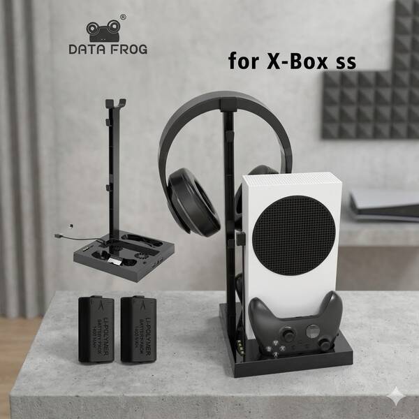  DATA FROG 3合1充电底座支架，适用于 X系列S，带双电池手柄底座和充电器底座，适用于 X系列S配件
