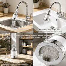 Faucet Water Purifier Home Filter Tap Water Purification Filter Universal Pressurized Anti-Splash Shower Head Spout - Multicolor - View 1